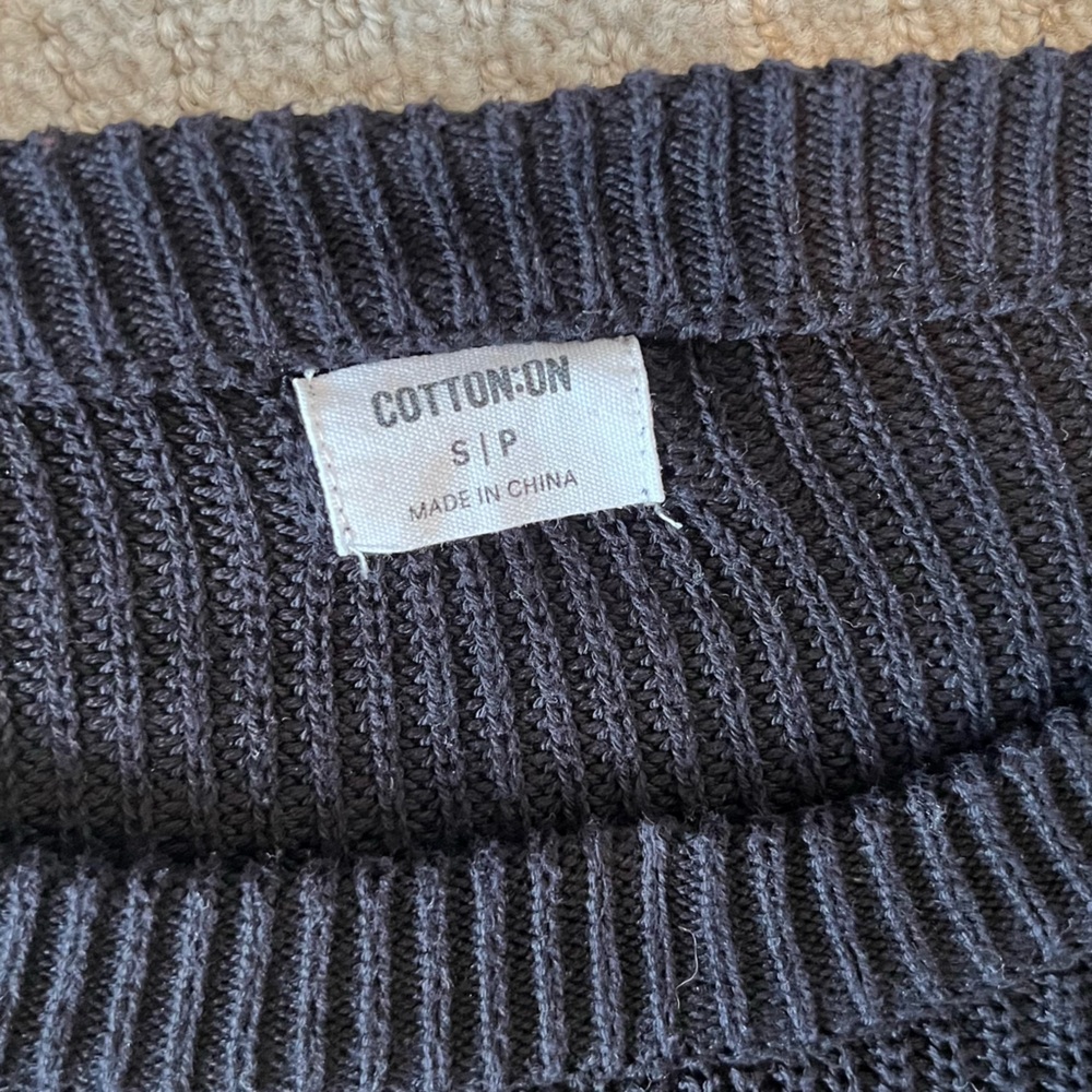 Cotton On Black Ribbed Knit Sweater - Picture 2 of 4